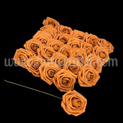 Роза фоам с тел Dusty/8см/25бр Dark Orange
