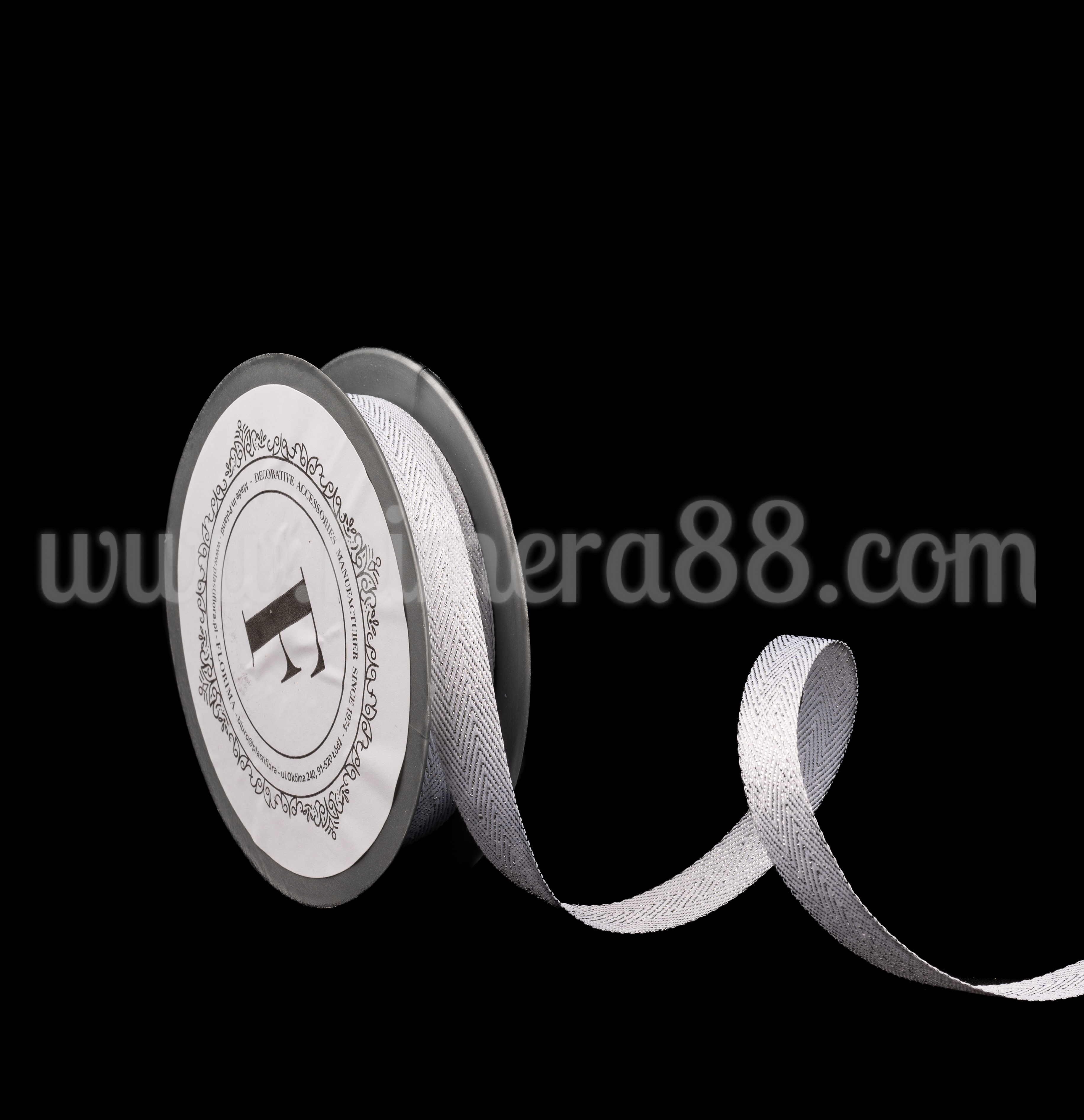 Лента панделка Moon Dust 1.5cm/10y Silver - Химера 88 Лента панделка Moon Dust 1.5cm/10y Silver