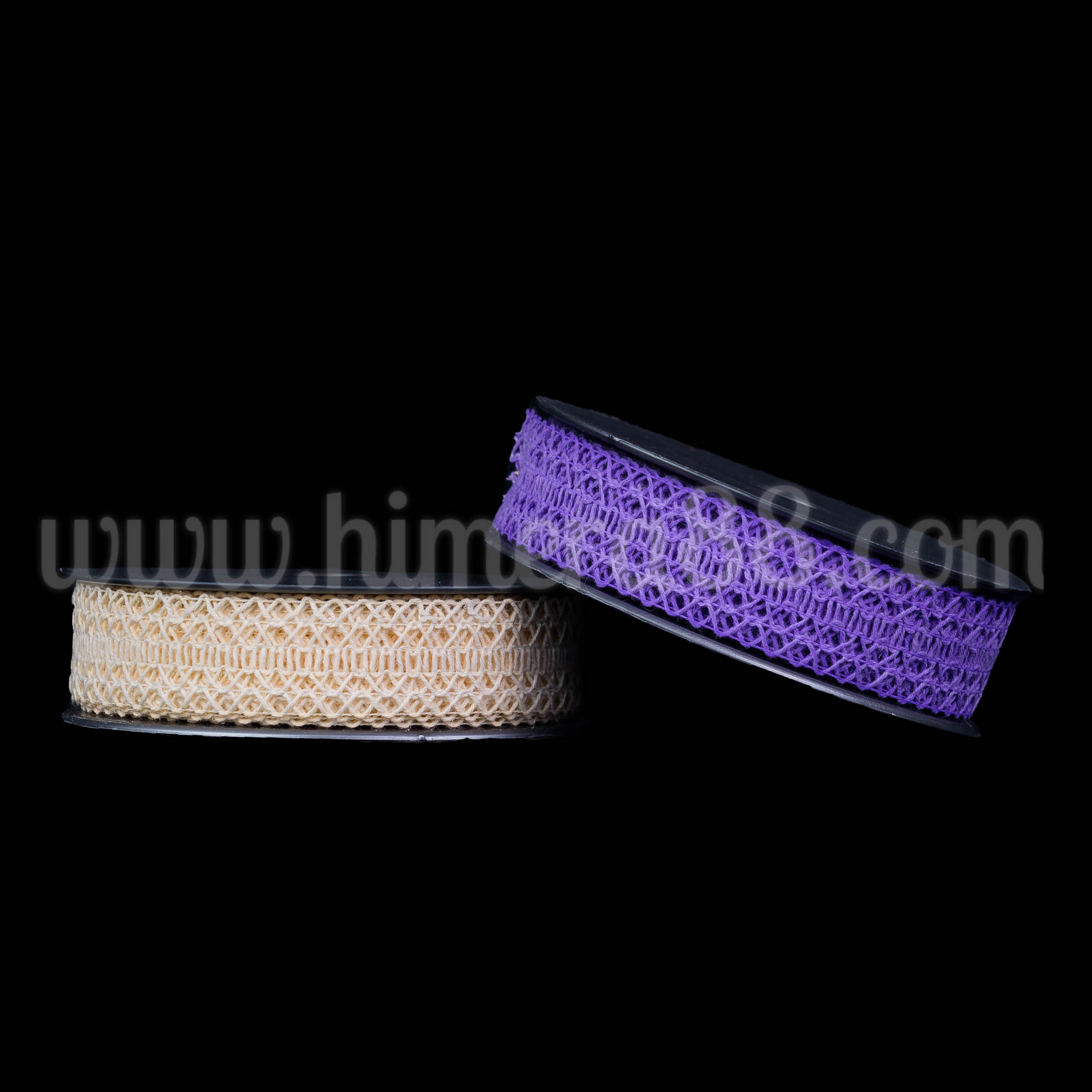 Тъкана панделка 2.5cm Purple  - изглед 1