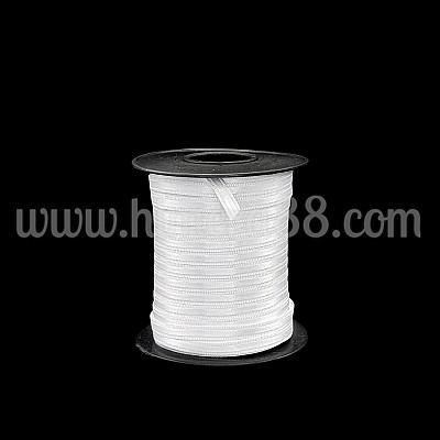 Сатен лента 0.6СМ/100М White