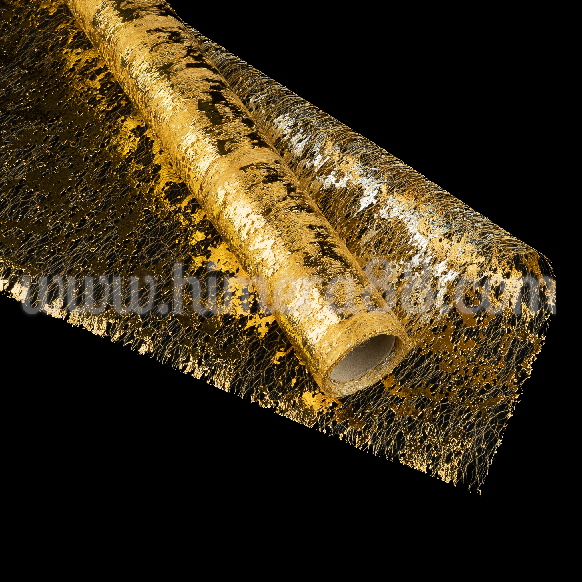  Декоративна мрежа с блясък 48cm/5y Gold - изглед 1