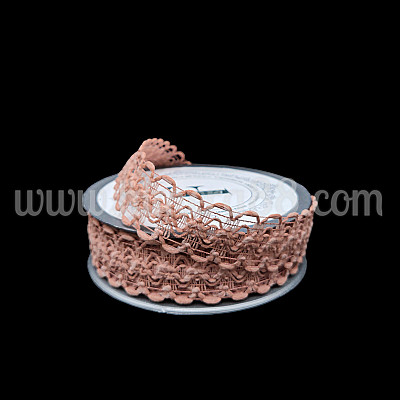 Ажурна панделка ELLIPSE 2.8СМ/10М ANTIQUE PINK