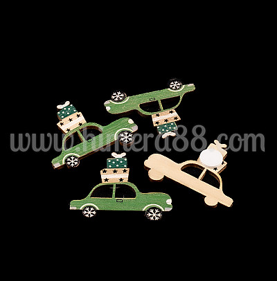 Коледени стикери Green Car 12бр