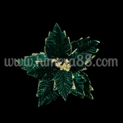Стрък Коледна звезда Dark Green 23cm