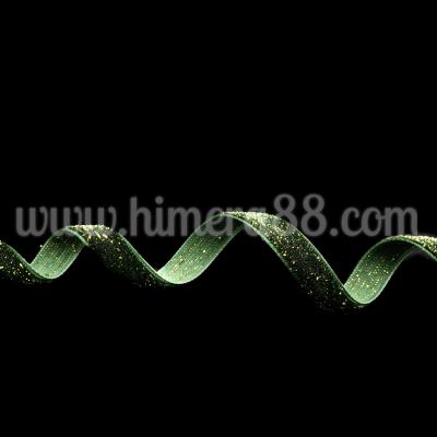 Панделка Кадифе Shiny 1cm/10y DarkGreen