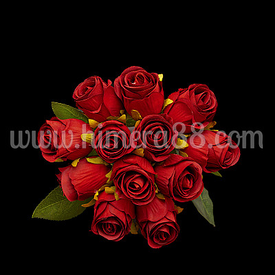 Букет рози пъпка Stylish 3.5cm/12бр Burgundy