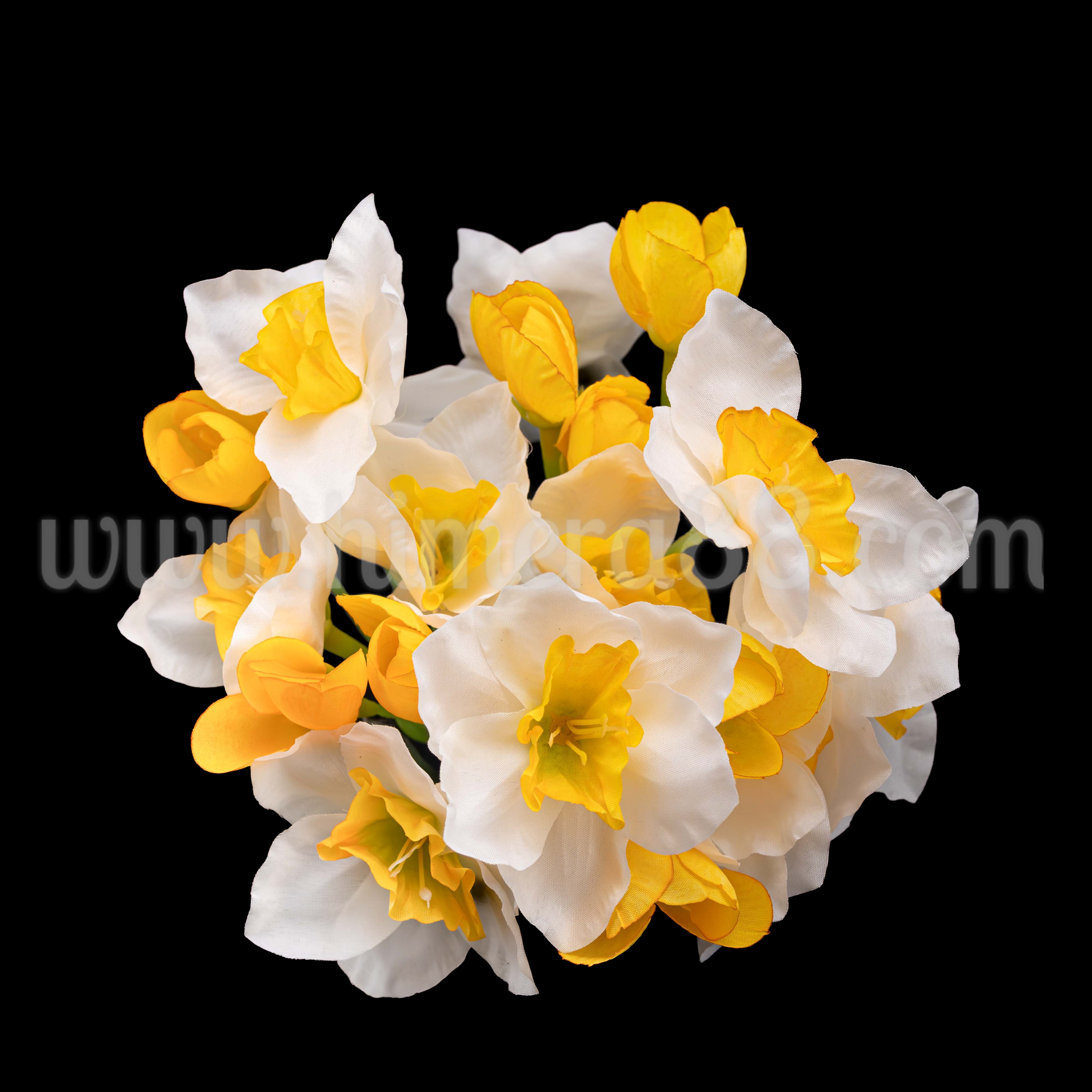 Букет Нарцис 8см/3стр White - изглед 1