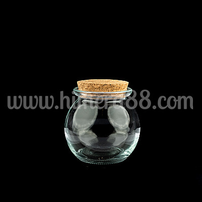 Стъклено бурканче с коркова тапа 200ml