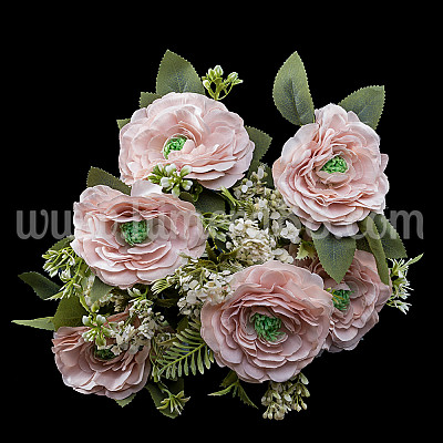 Букет ранункулус 9см/9стр ANTIQUE PINK
