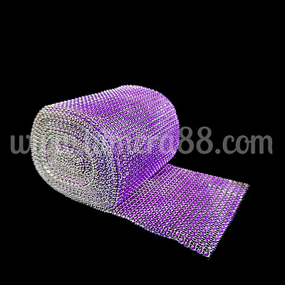 Декоративна лента камъни 12cm/10y Dark Purple