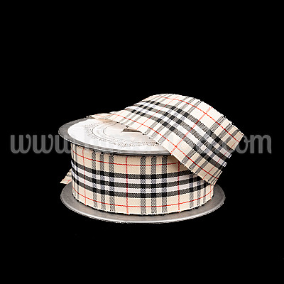 Текстилна панделка Каре Burberry 3.8СМ/10M