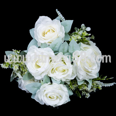 Букет рози Пастел 9СМ/7БР WHITE