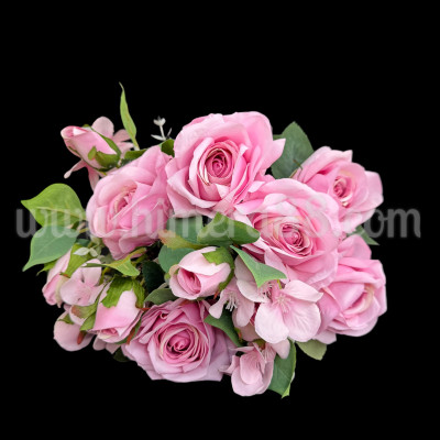 Букет рози с люляк BABY PINK