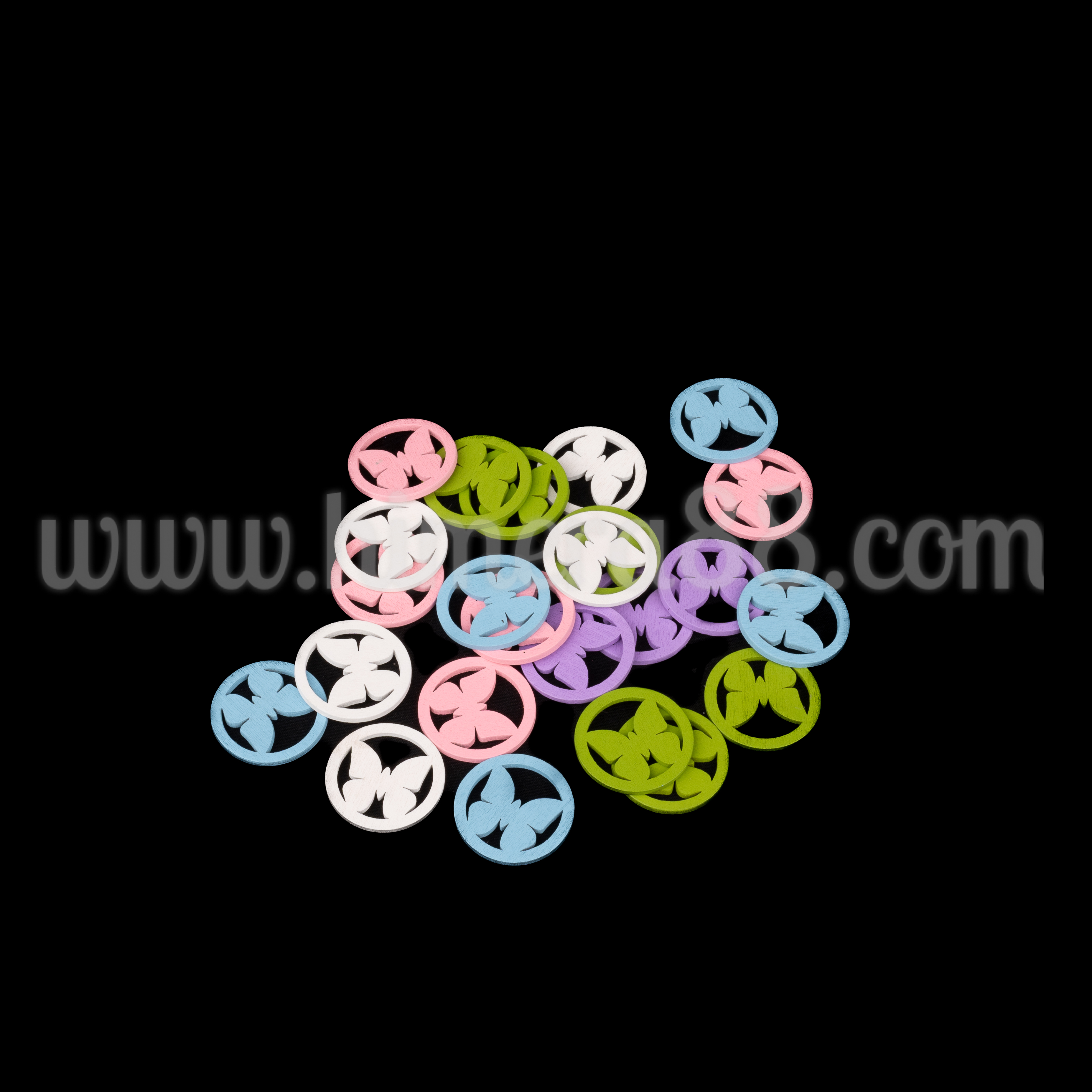 Цветни декоративни пеперуди 24БР - изглед 1