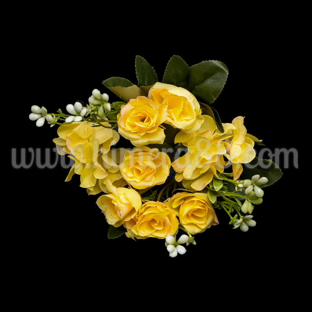 Бенгалска роза 4.5см/6БР YELLOW
