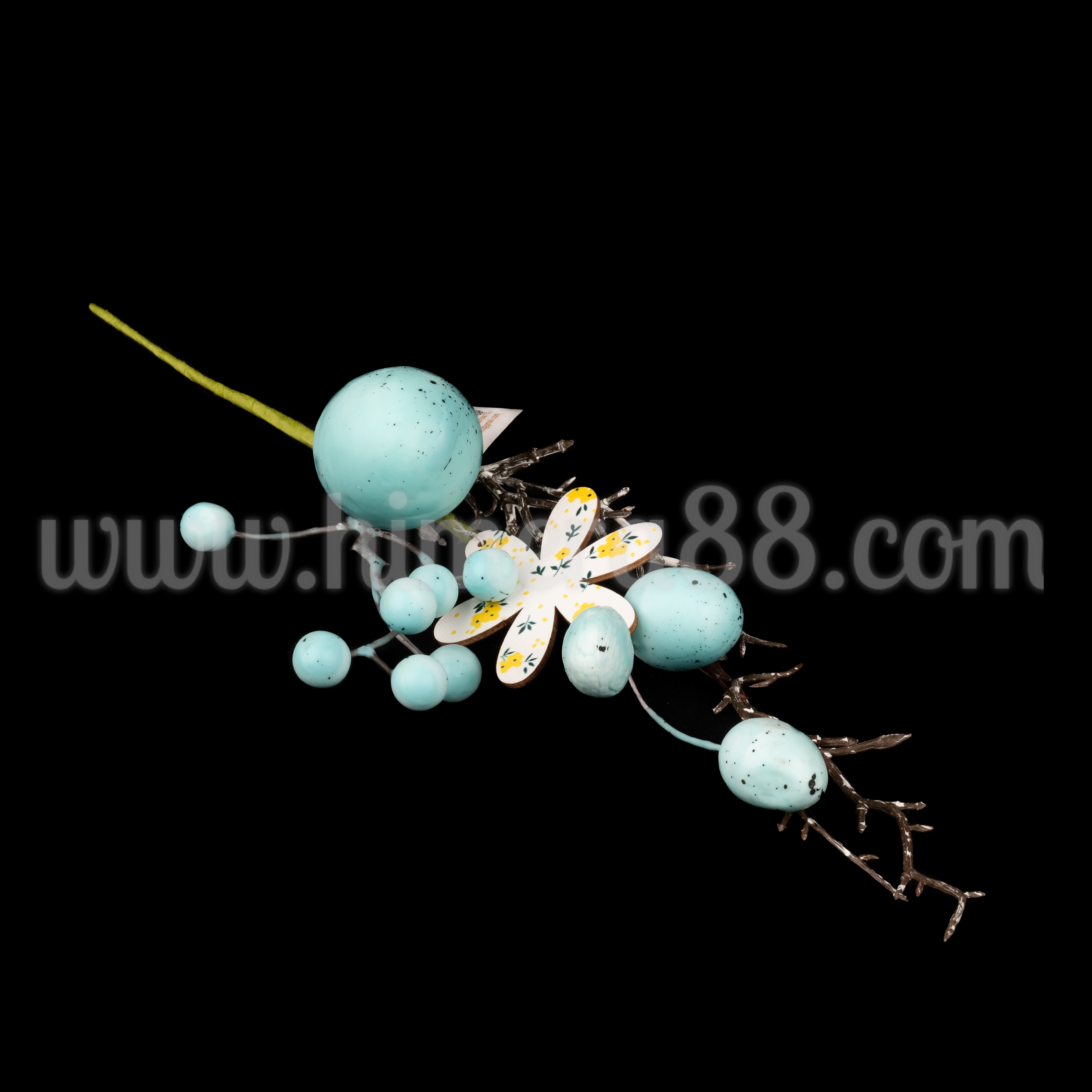 Великденска клонка Blue 35см - изглед 1