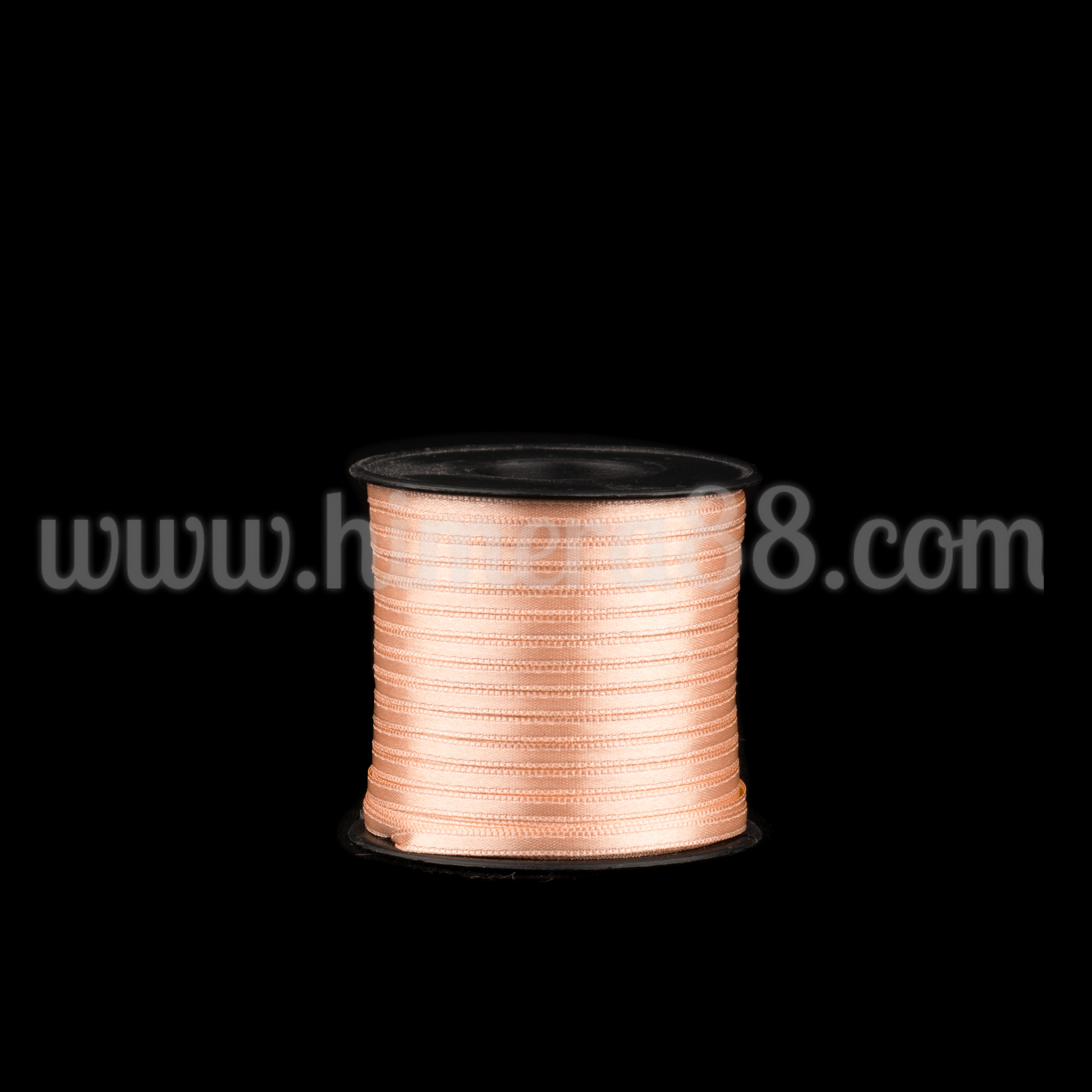 Сатен лента 0.3cm/100m Peach - изглед 1