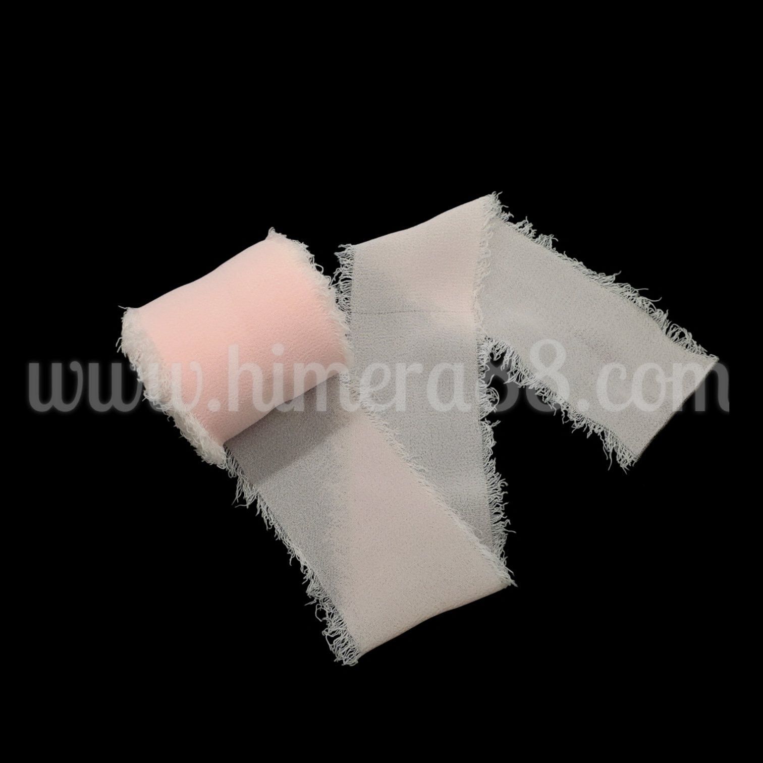 Копринена панделка 4см/5м Pink Powder - изглед 1