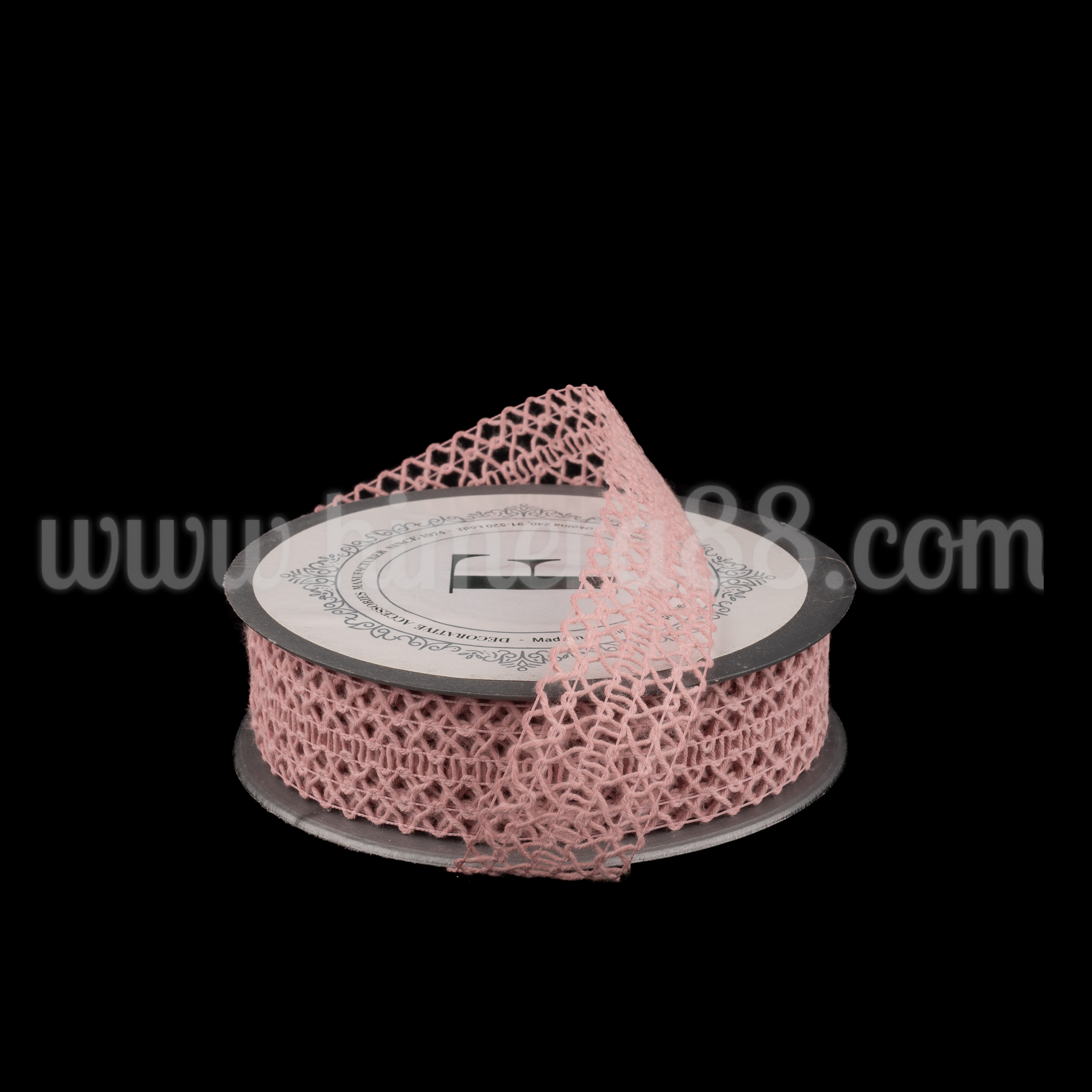 Тъкана панделка Woolly 2.5cm Ash Rose - изглед 1