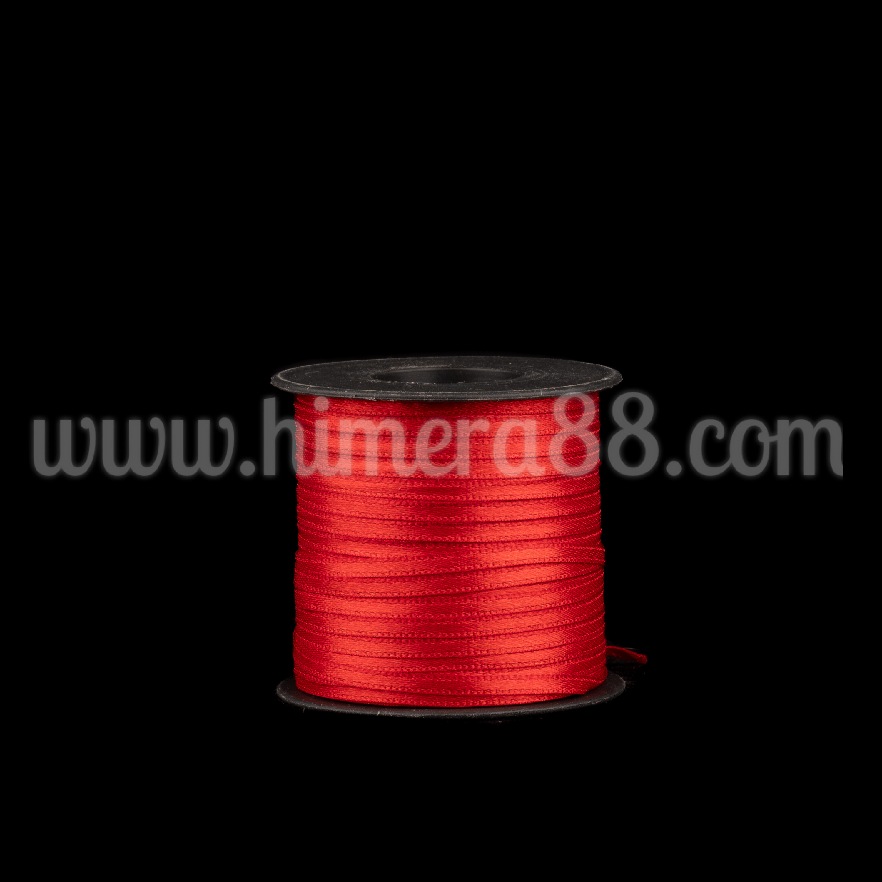 Сатен лента 0.3cm/100m Red - изглед 1