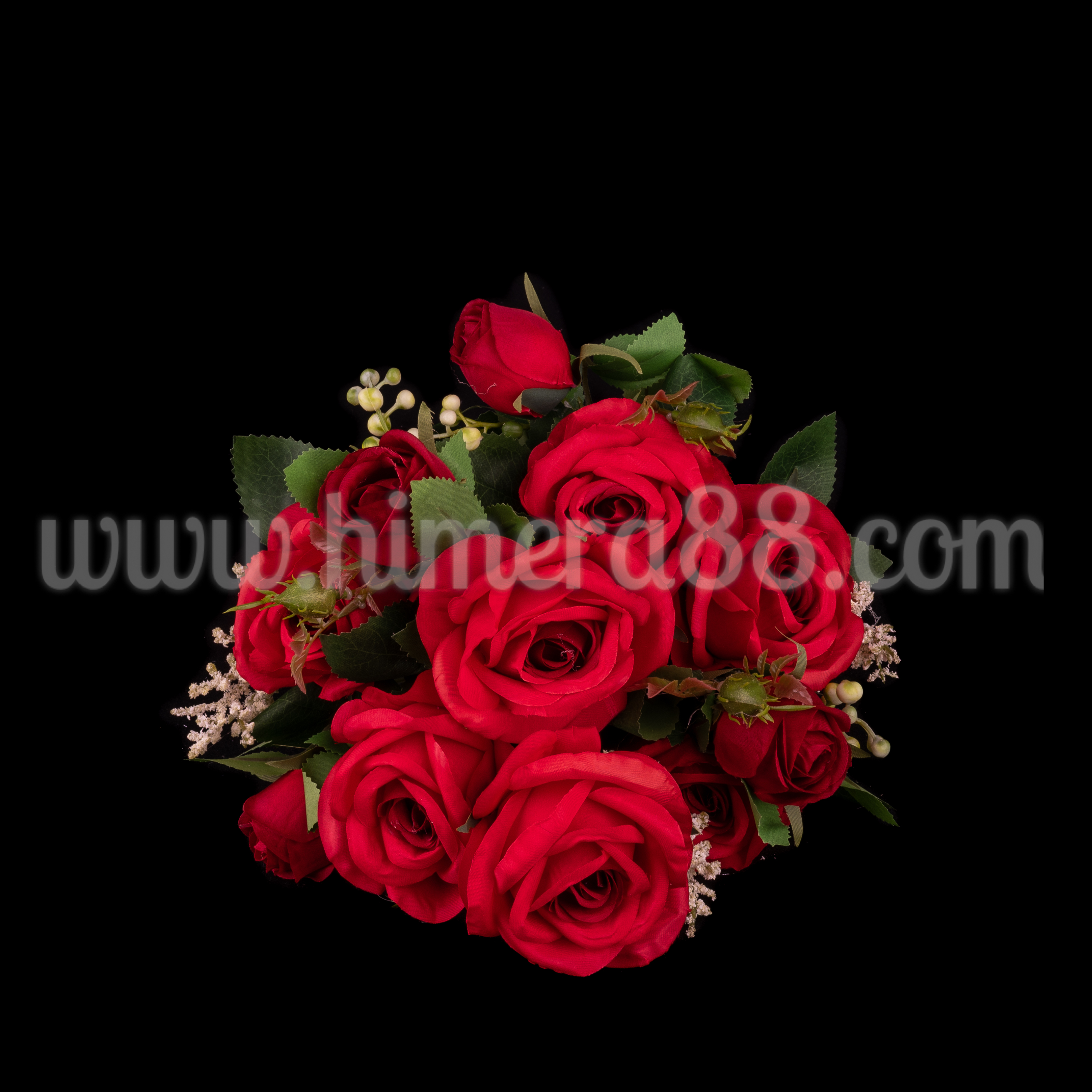 Букет рози Erotica 8cm/12стр Red - изглед 1