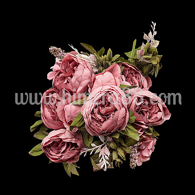 Букет божури PASTEL 9СМ/6БР Dark Ash Rose