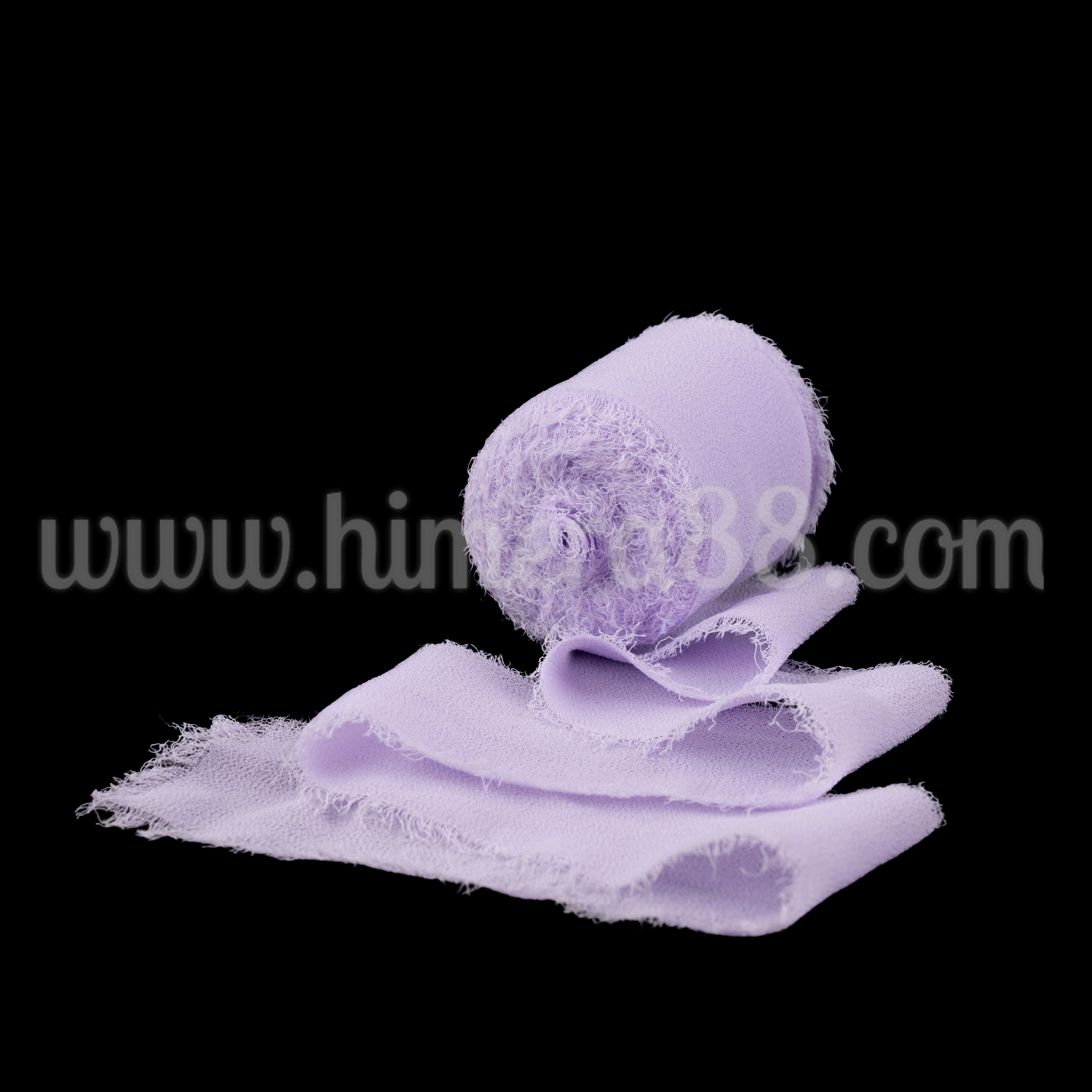 Копринена панделка 4см/5м Purple - изглед 1