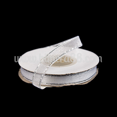 Органзена панделка ламе 1cm SILVER