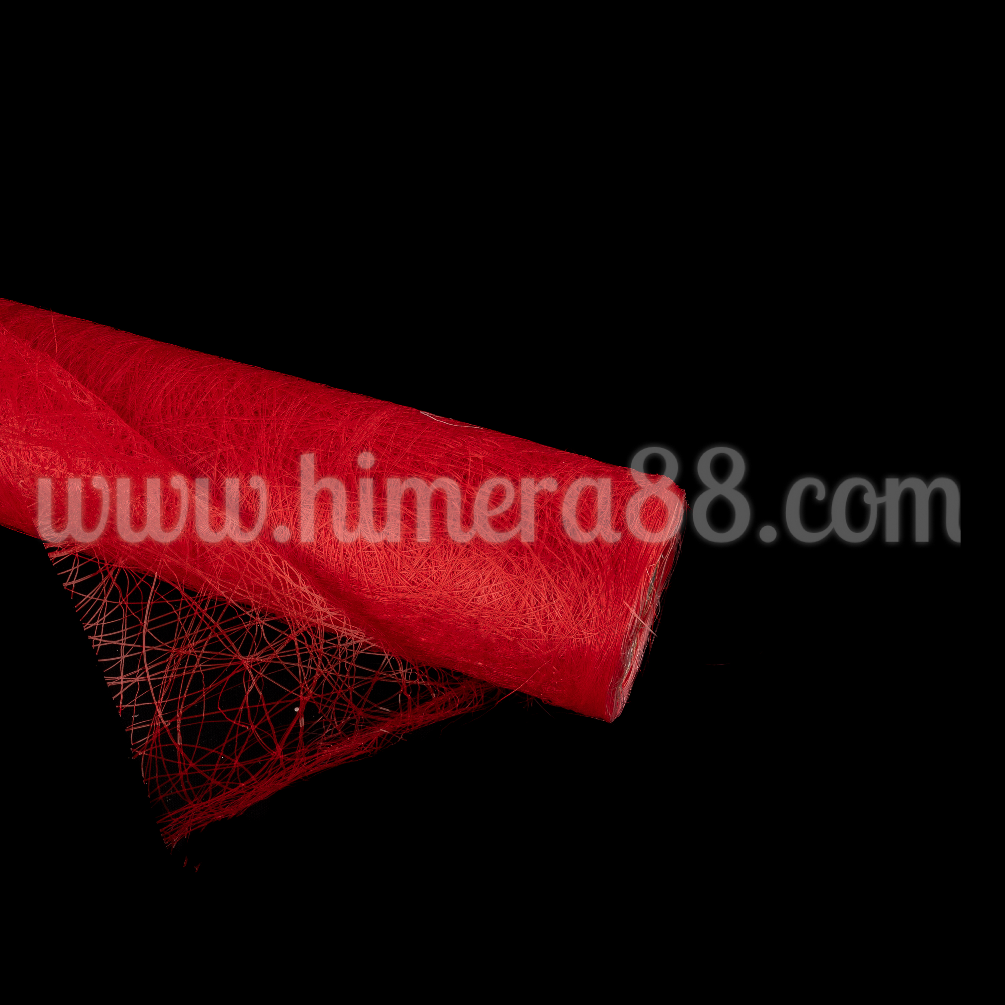 Декоративна фибърна мрежа 50cm/5m Red - изглед 1