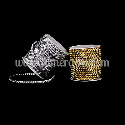 Декоративно въже 5MM/20M GOLD/SILVER