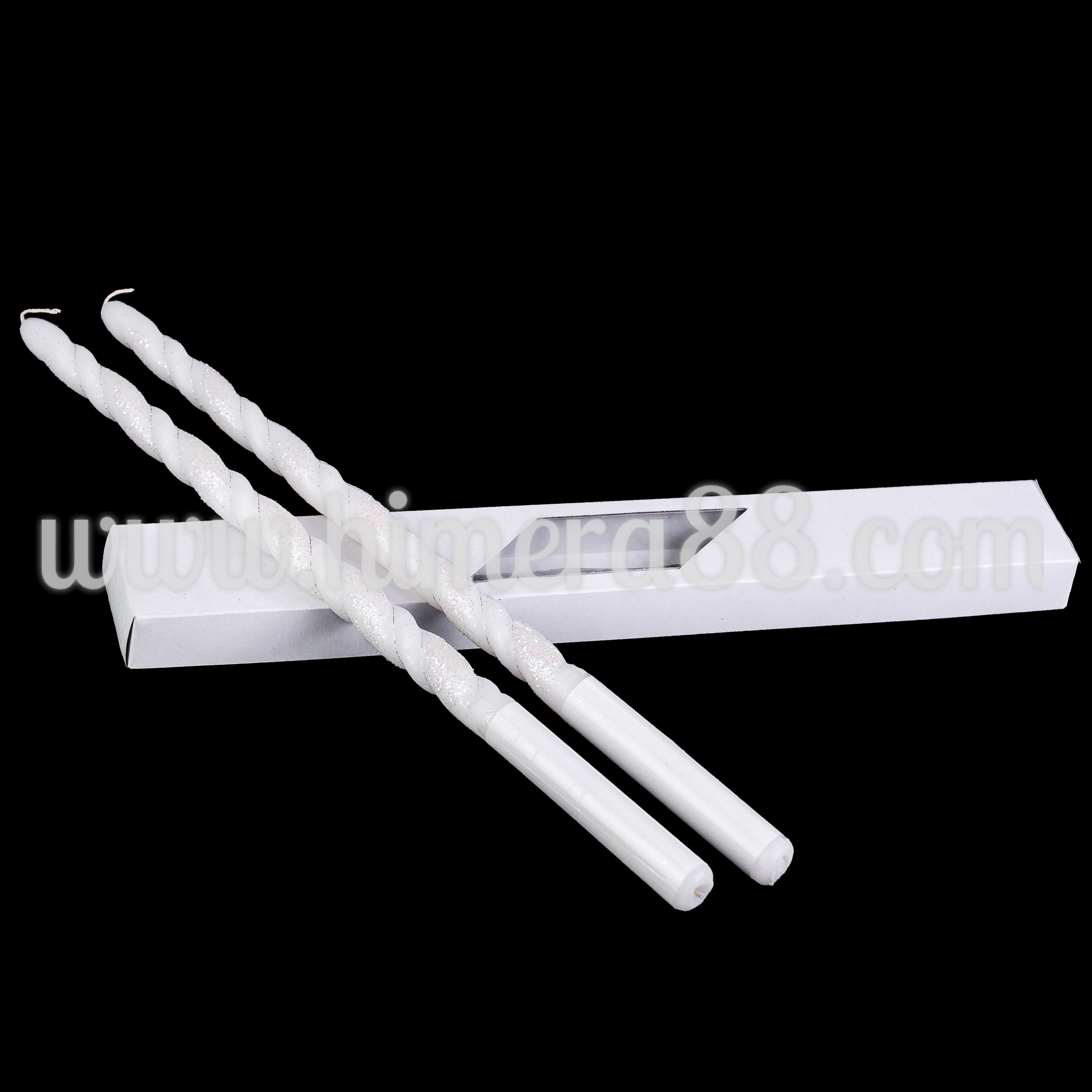 Ритуални свещи к-т 40см №6 Silver - изглед 1