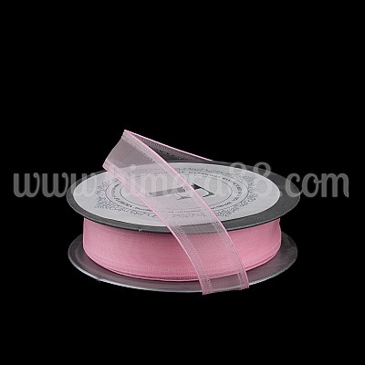 Органзена панделка с кант 2СМ/10М Pink