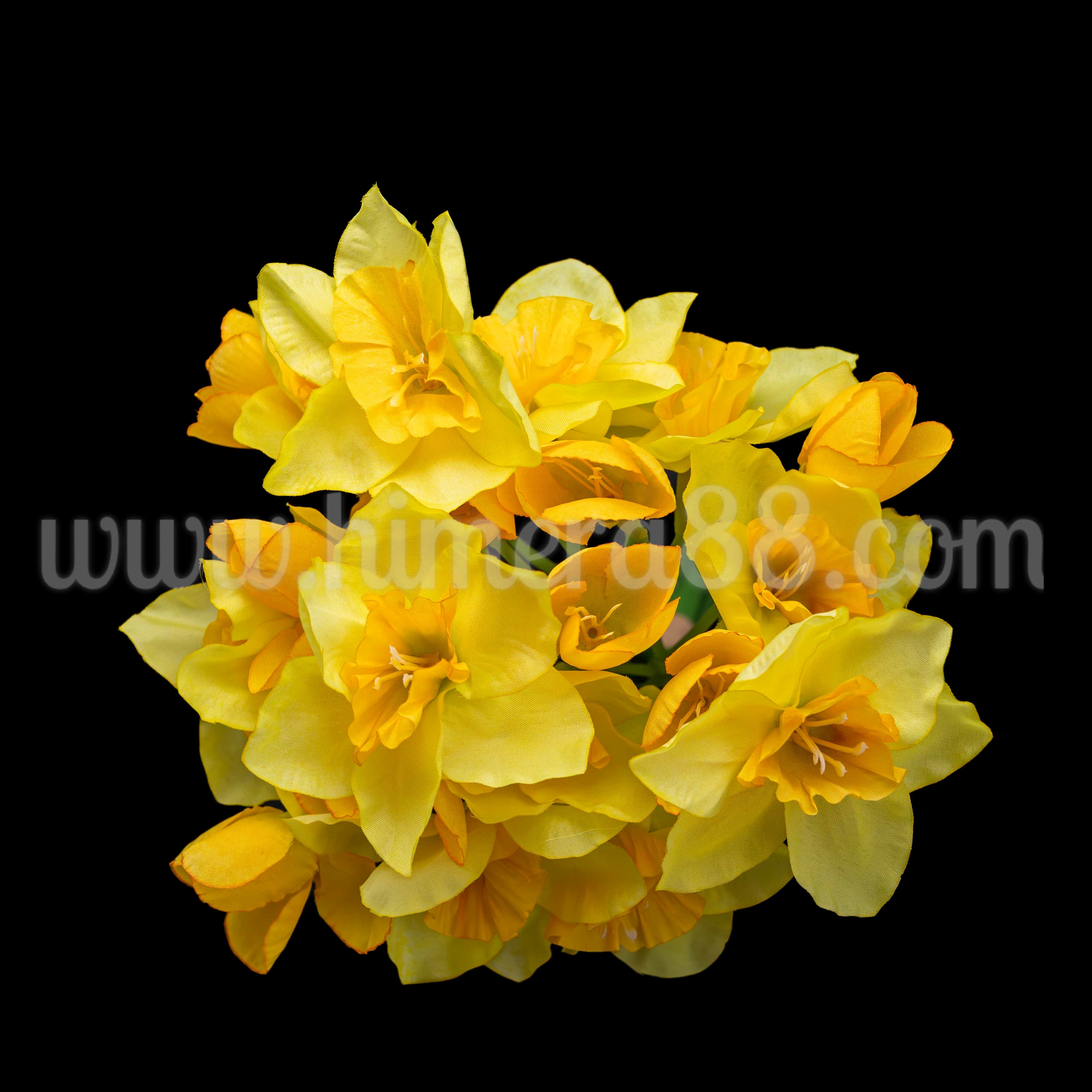 Букет Нарцис 8см/3стр  Yellow - изглед 1