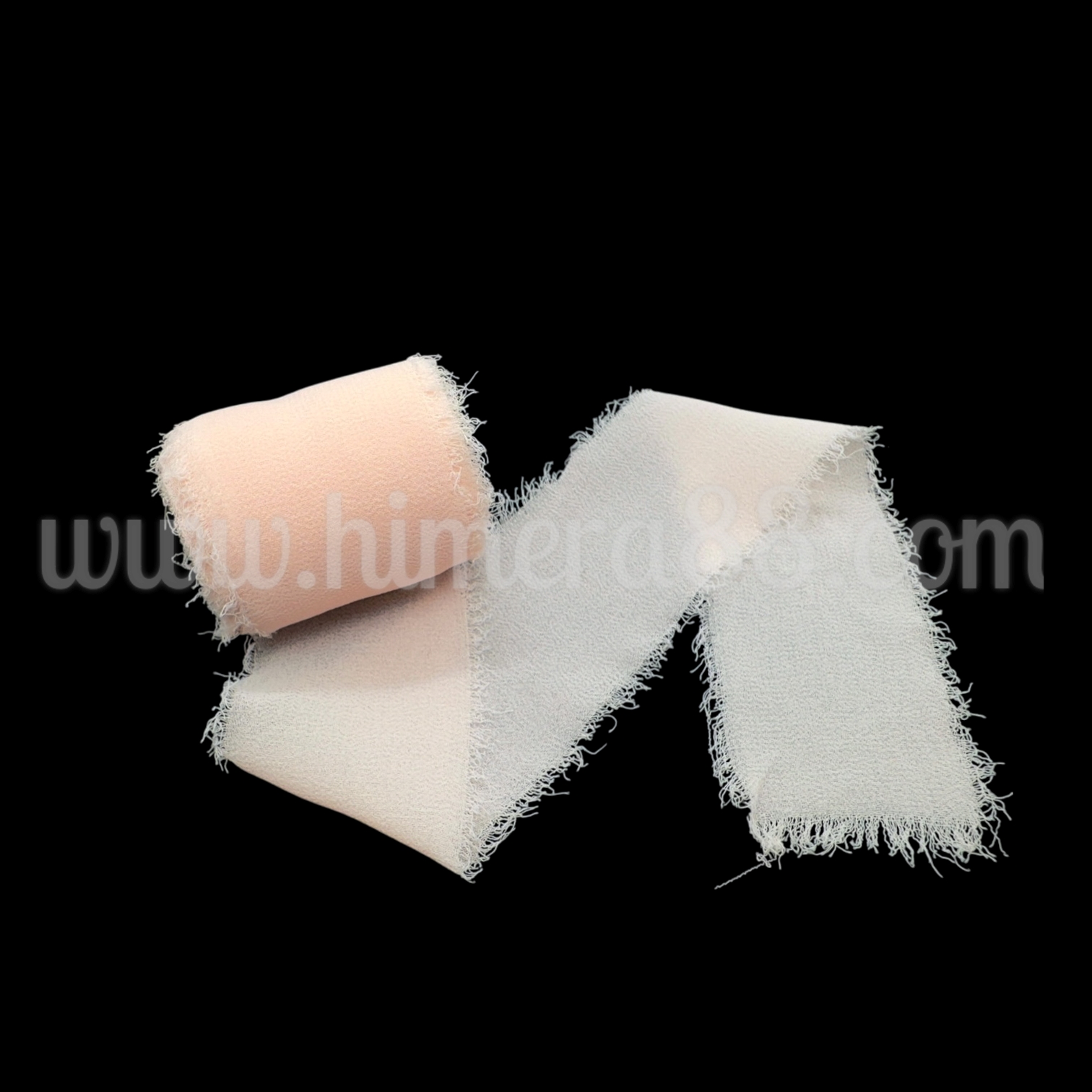 Копринена панделка 4см/5м Powder - изглед 1