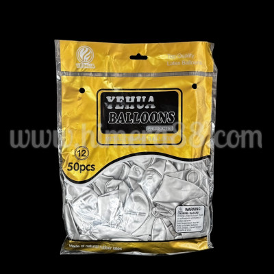 Балони Хром 50бр SILVER