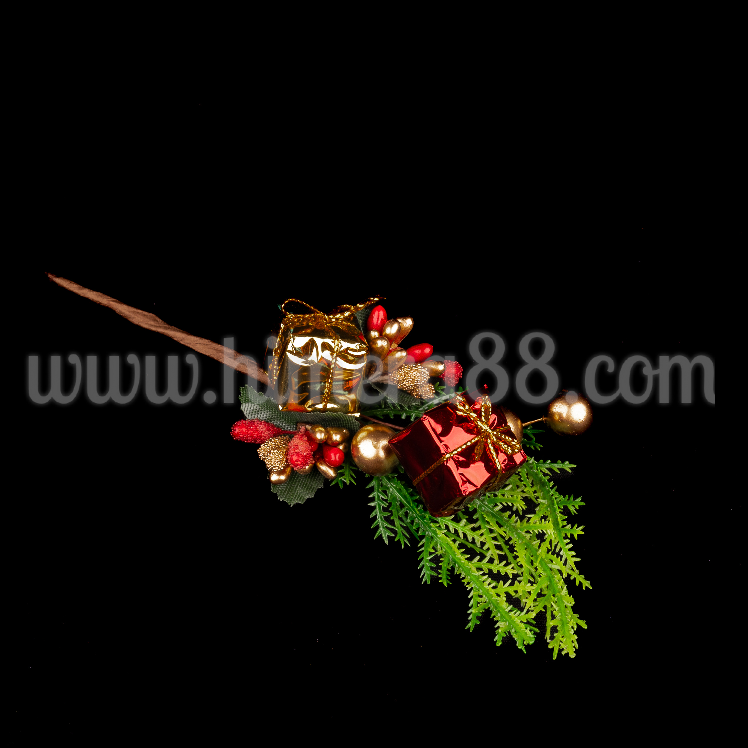 Коледен клон Presents 18cm - изглед 2
