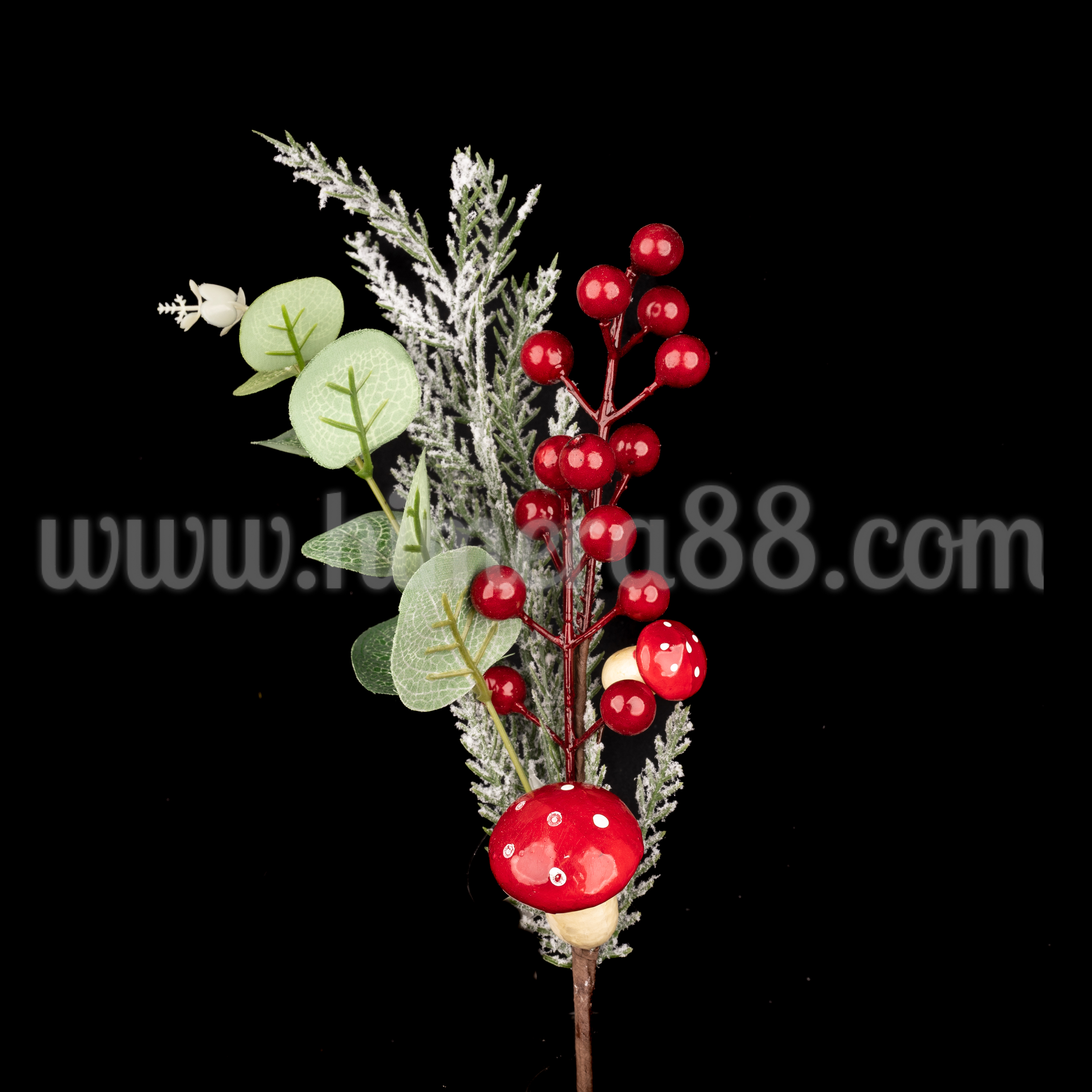 Коледен Клон Mushroom 35cm - изглед 1
