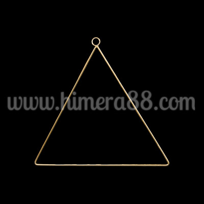 Метален триъгълник 25см GOLD