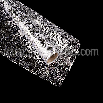  Декоративна мрежа с блясък 48cm/5y Silver