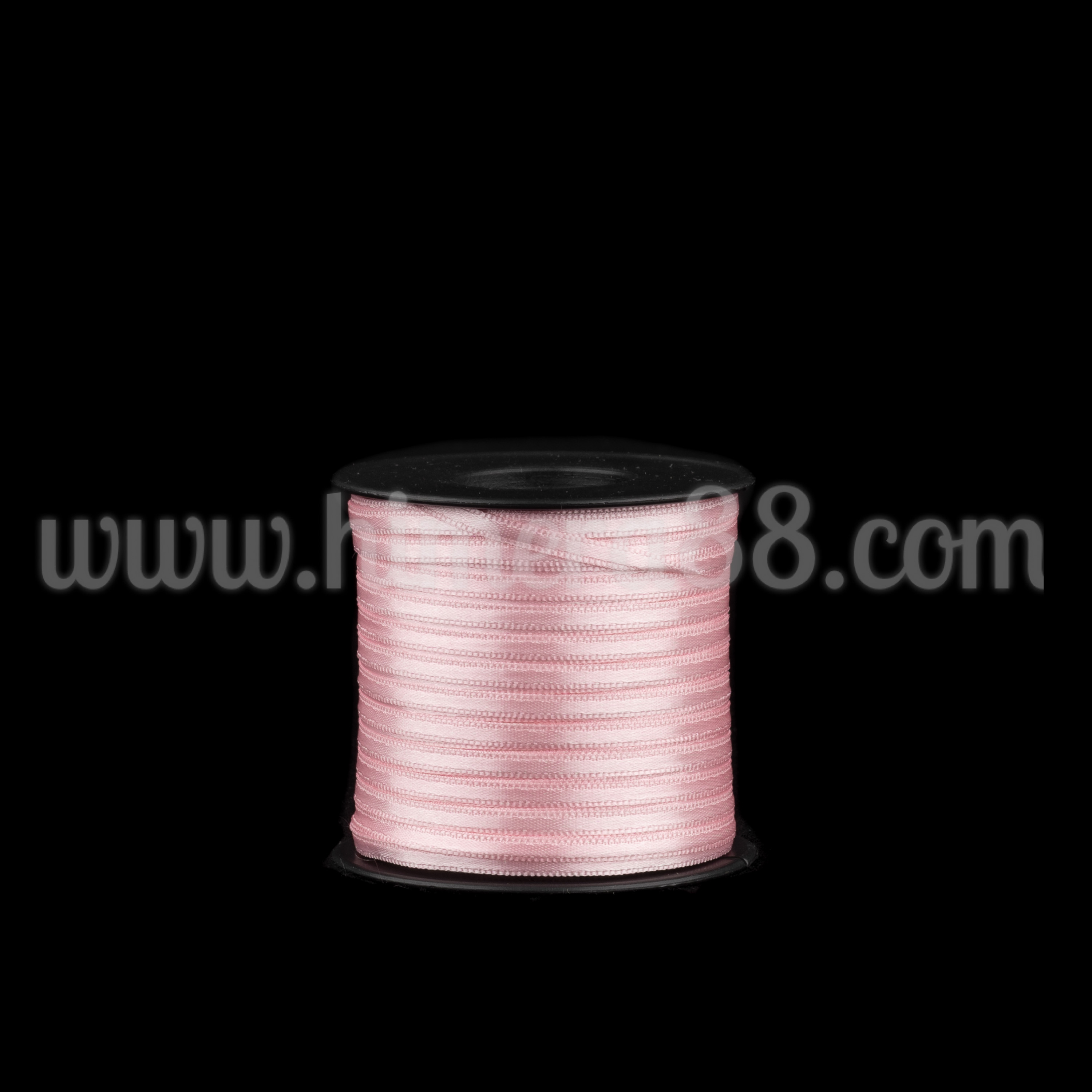 Сатен лента 0.3cm/100m Baby Pink - изглед 1