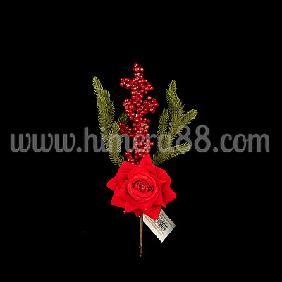 Коледна клонка Red Rose 23cm