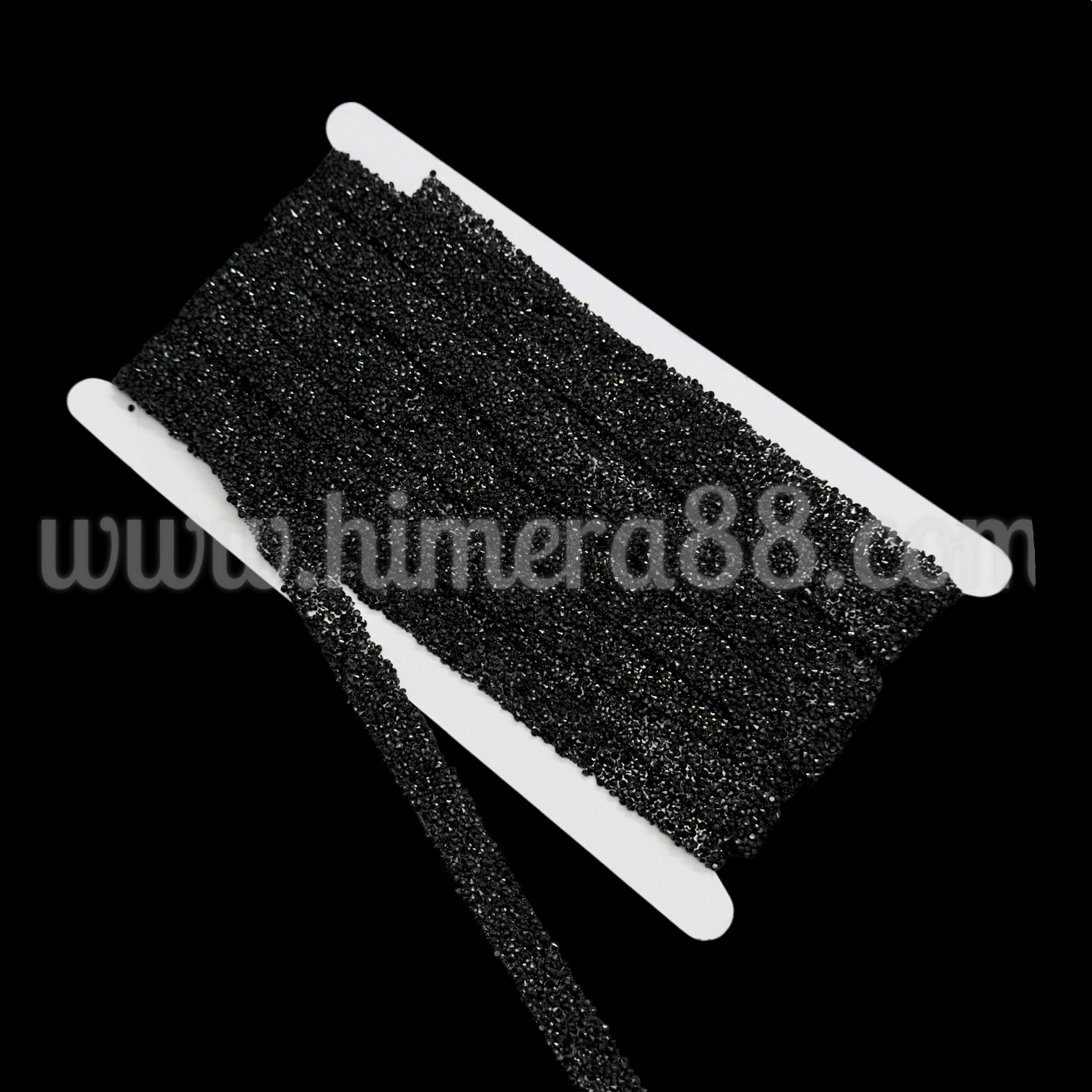 Силиконова лента Камъни 2cm/10y Black - изглед 1