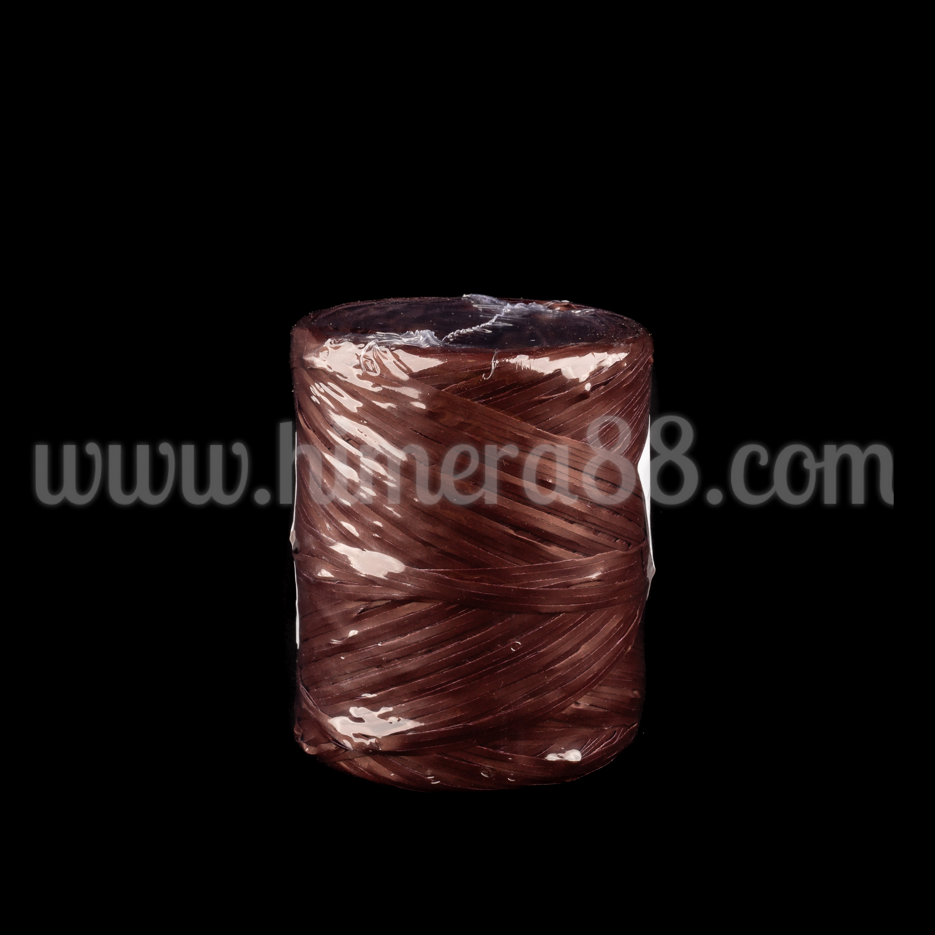 Едноцветна Рафия 1cm/200m Dark Burgundy - изглед 1