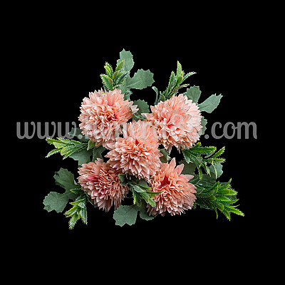 Букет мини хризантема 5см/5бр Pink Peach