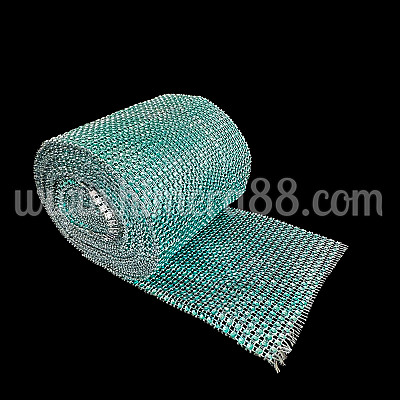 Декоративна лента камъни 12cm/10y Green Oil