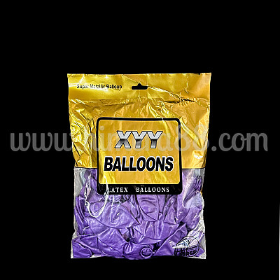 Балони Хром 50бр PURPLE