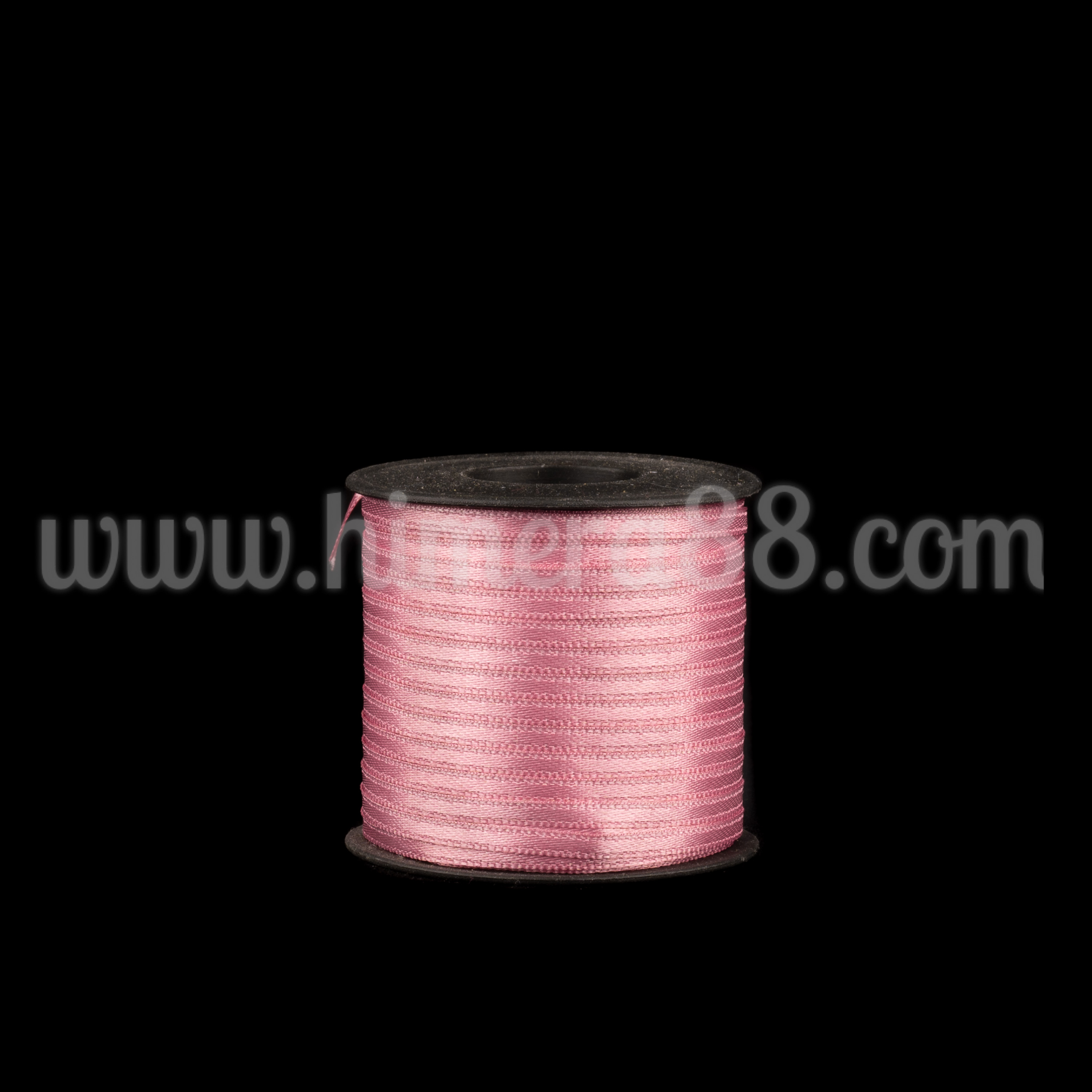 Сатен лента 0.3cm/100m Ash Rose - изглед 1