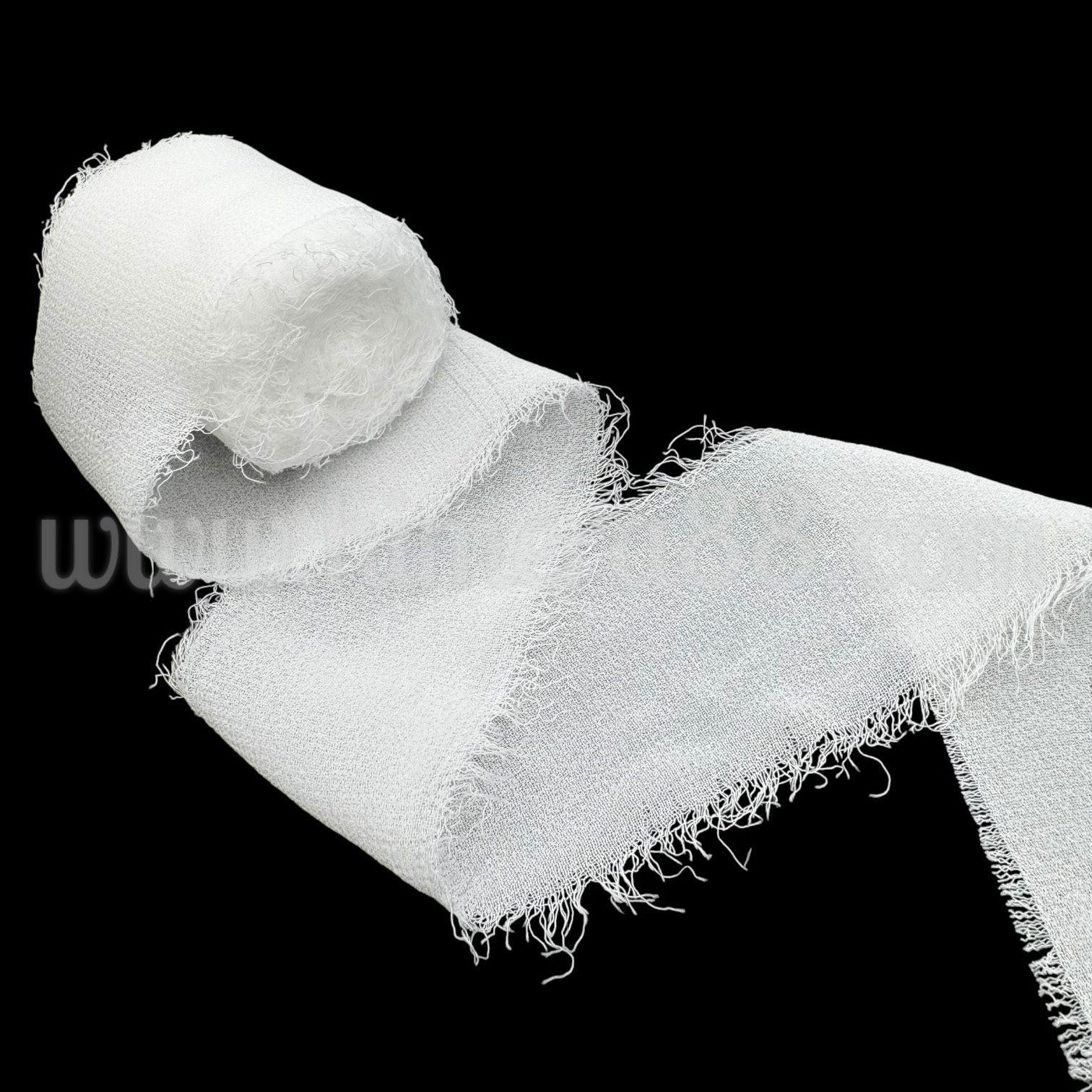 Копринена панделка 4см/5м White - изглед 1