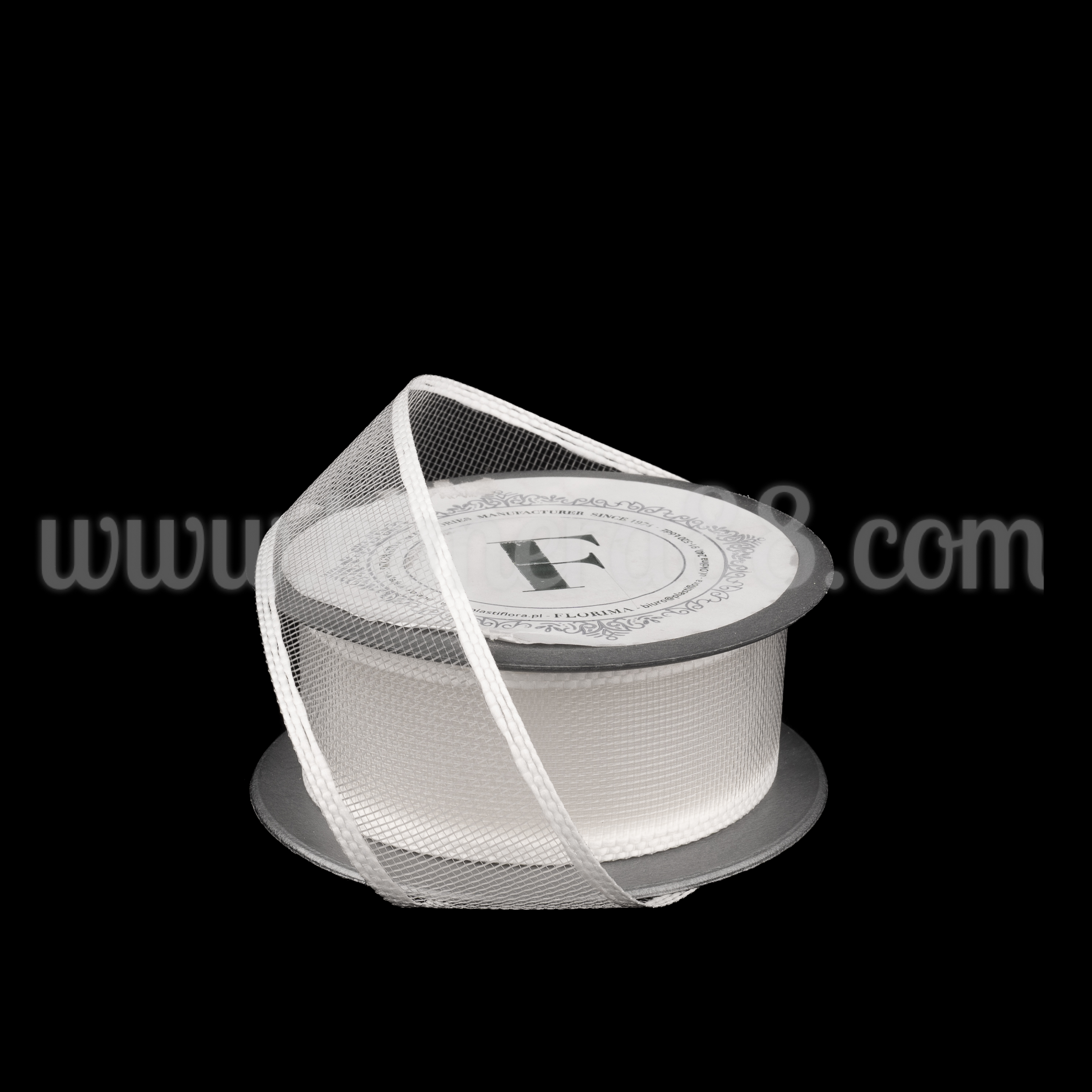 Кордена панделка с кант 4СМ/10М White - изглед 1