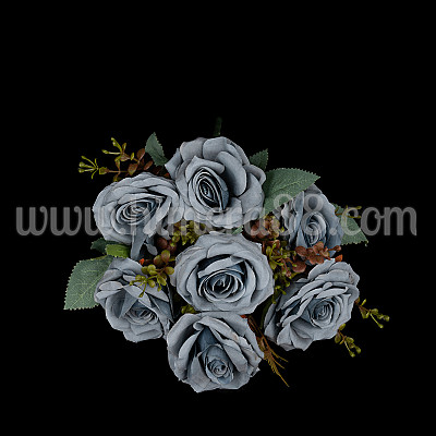Букет рози Grandiflora 8cm/7стр Dusty Blue